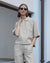 Esmé Studios ESKaya Boxy Brownie Mélange Bluse Damen beige