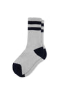 Klitmøller Striped Merino Socks Pastel grau-navy