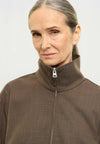 Elvine Enya Overshirt Brown Melange Damen Jacke Blouson braun