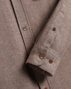 Portuguese Flannel Espiga Brown Herren Hemd Baumwolle beige
