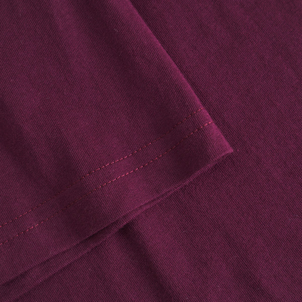Dedicated Stockholm Fig Red T-Shirt Bio Baumwolle Shirt beere