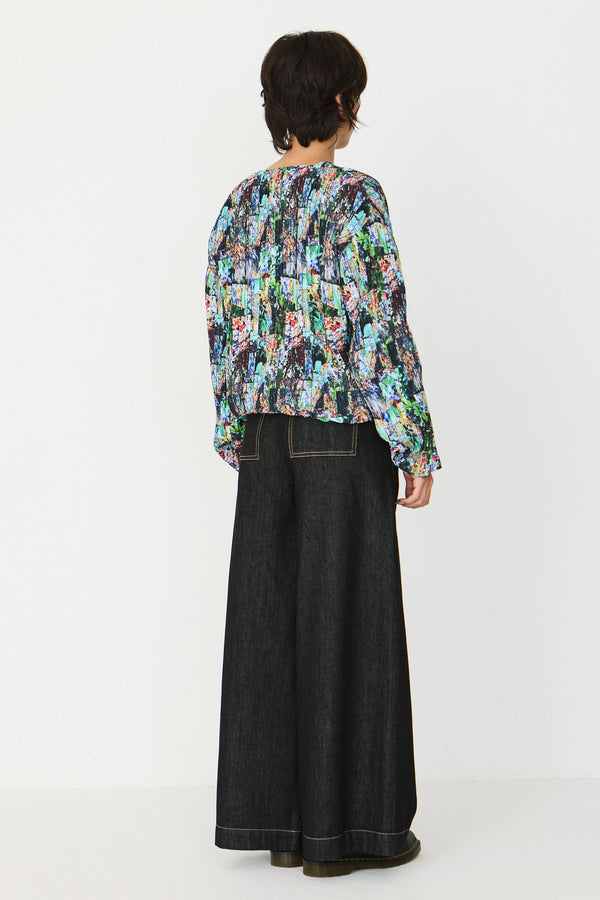 SKFK Gale Jacket Damen cropped Bomberjacke Print multicolor