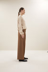 By-Bar Jule Camel Pants Damen Stoffhose Bundfalten beige braun