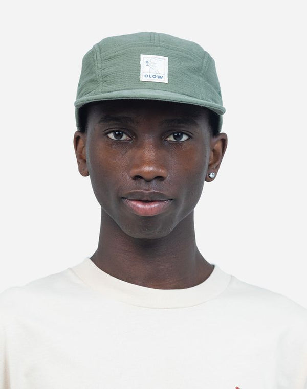 Olow Casquete Five Panel Signature Panel Pomba Cap Unisex salbeigrün
