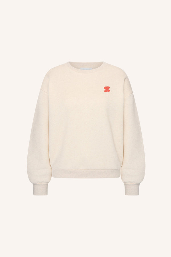 by-bar Lili Coast Melange Sweater Oyster Melee Damen – Produktansicht