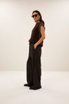 By-Bar Pelle Pinstripe Pants Damen Stoffhose Viskose braun