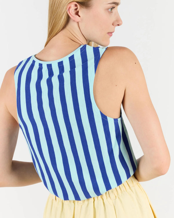 Wemoto Sleeveless Top Damen blau gestreift