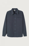 American Vintage Chemise Ample Overshirt Hemd Herren dunkelblau