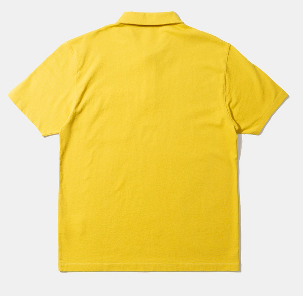 Edmmond Studios Burning Sun Polo-Shirt Herren Plain Mustard