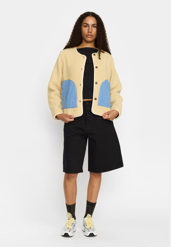 Selfhood Teddy Block Jacket Jacke Damen weiss