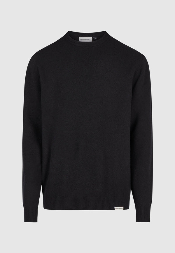 Cleptomanicx Soft Knit Black Strickpullover Herren schwarz