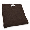 Harley of Scotland Shetland-Pullover Herren Dunkelbraun meliert