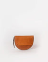 O MY BAG Laura Coin Purse Cognac Classic Leather Geldbörse braun