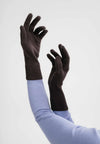 MELA Unisex Strick Handschuhe RISHI Dunkelbraun
