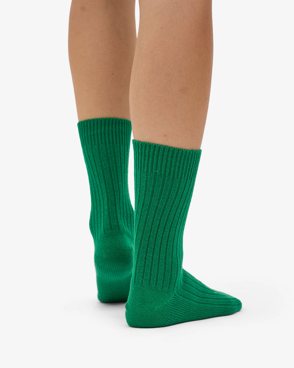 Colorful Standard Merino Wool Blend Socke -Kelly Green