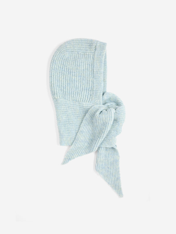 Bobo Choses Knitted Hooded Scarf Blue Unisex Schal Wolle hellblau