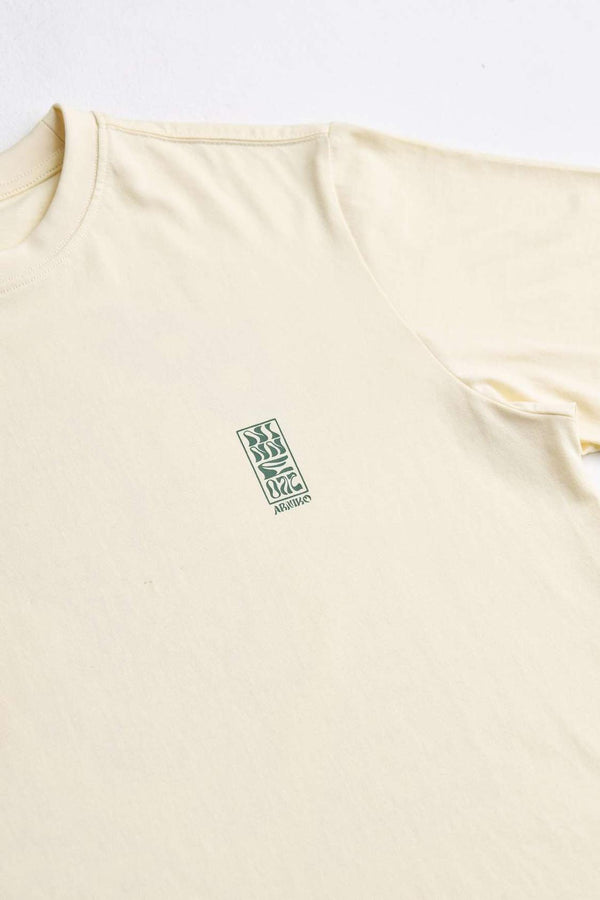 Arniko Mustang T-Shirt Off-White Unisex Bio-Baumwolle weiß