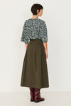 SKFK Eloisa GOTS Skirt Taupe Damen Midi Rock taupe