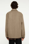 Elvine Ciaran Wool Coat Herren Winterjacke Wolle beige