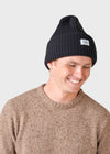 Klitmøller Wide Rib Beanie Black Mütze Schwarz