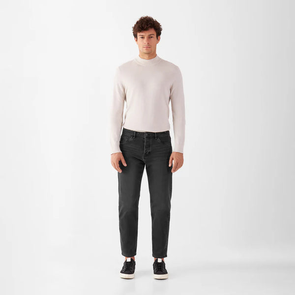 Dawn RISE Relaxed Tapered Vintage Black Minimal Stretch Jeans Herren