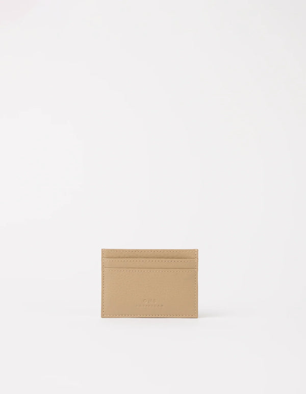 O MY BAG Mark´s Cardcase Dark Sand Soft Grain Leather beige
