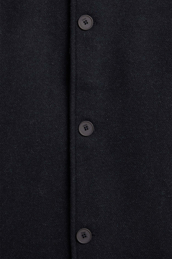 Elvine Ciaran Wolltwill Jacket Navy Melange Herren Wolljacke blau