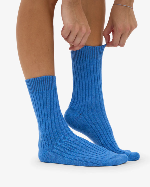 Colorful Standard Merino Wool Blend Socke - Pacific Blue