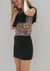 Dedicated Black Skirt Riala Rock Damen schwarz