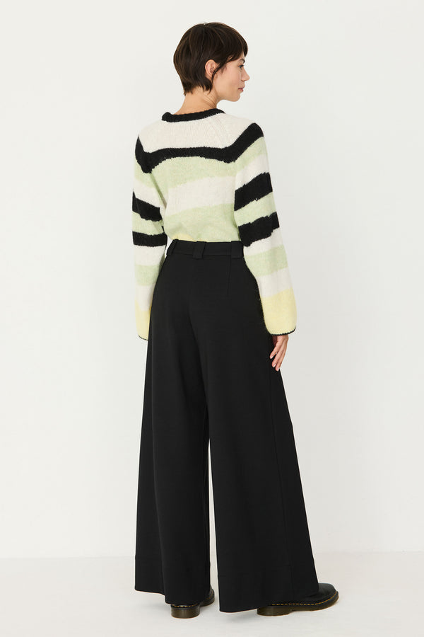 SKFK Nia Trouser Damen Palazzo Tencel Hose schwarz