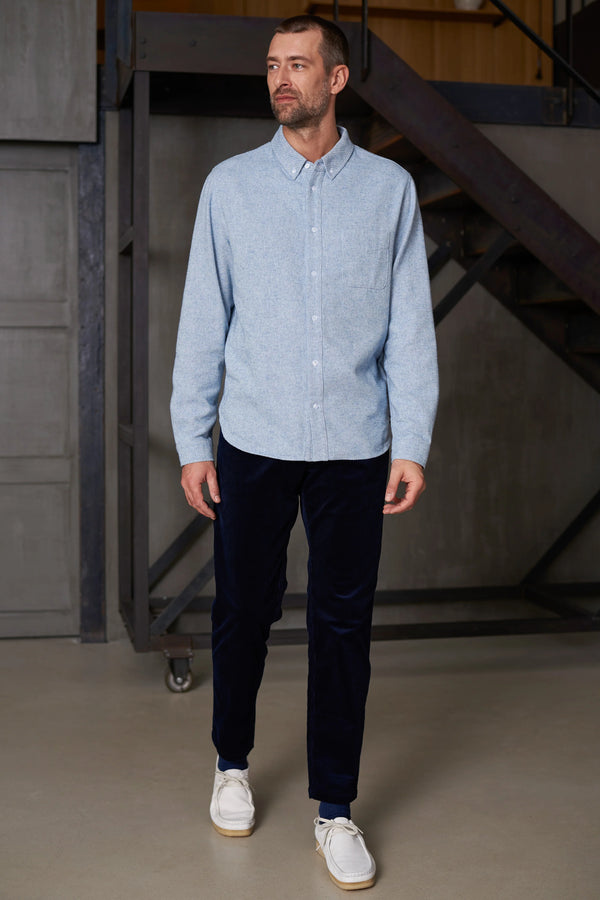 About Companions Ken Button-Down Flannel Hemd Herren mittlelbau