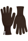 MELA Unisex Strick Handschuhe RISHI Dunkelbraun