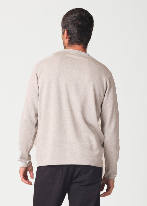 Klitmøller Noah Knit Cream Melange Strickpullover Herren creme