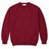 Harley of Scotland Brushed Wool Pullover Herren Maroon
