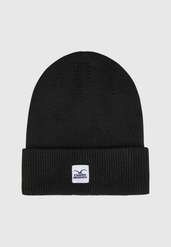 Cleptomanicx CI Black Beanie Unisex schwarz