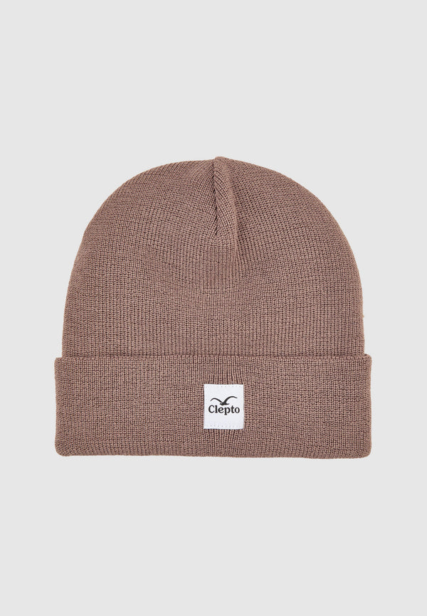 Cleptomanicx Cimo Deep Taupe Beanie Unisex taupe