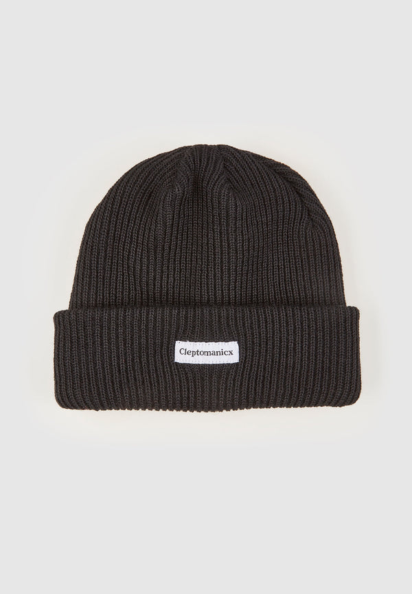 Cleptomanicx Shortie 2 Black Beanie Unisex schwarz