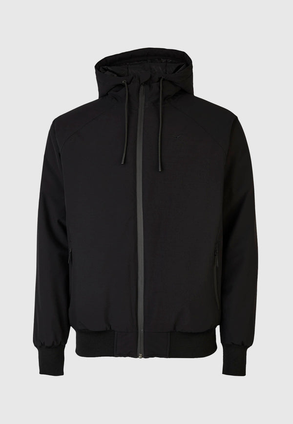 Cleptomanicx Simplist Winterjacke schwarz – Vorderansicht