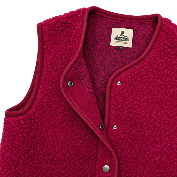 Coldbreaker TYB Beet Wollweste bordeaux unisex