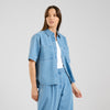 Dedicated Stensvik Denim Shirt Light Blue unisex Bluse indigo