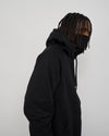 Cleptomanicx Mask Boxy Hooded Black Sweat Herren schwarz