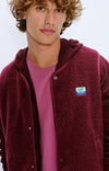 American Vintage Hoktown Weste Bordeaux Melange Herren dunkelrot meliert