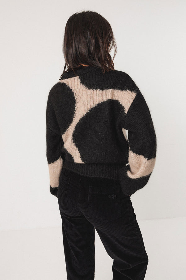 SKFK Aitza Sweater Alpaca Knit Damen Strick Pullover schwarz