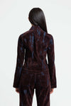Kings Of Indigo Iwashiro Fudge Larissa Flock Damenjacke Denim braun