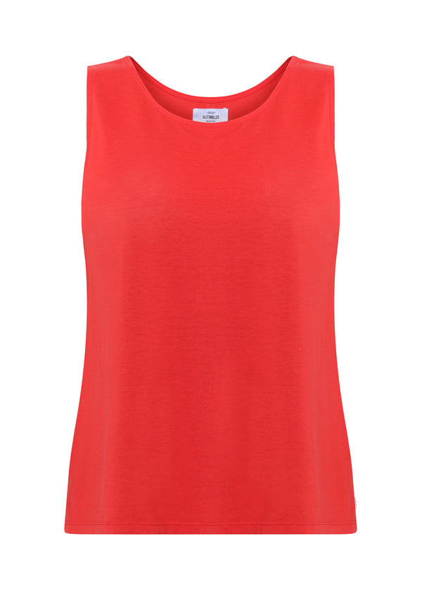 Klitmøller Aliya Top Damen Lyocell Shirt rot