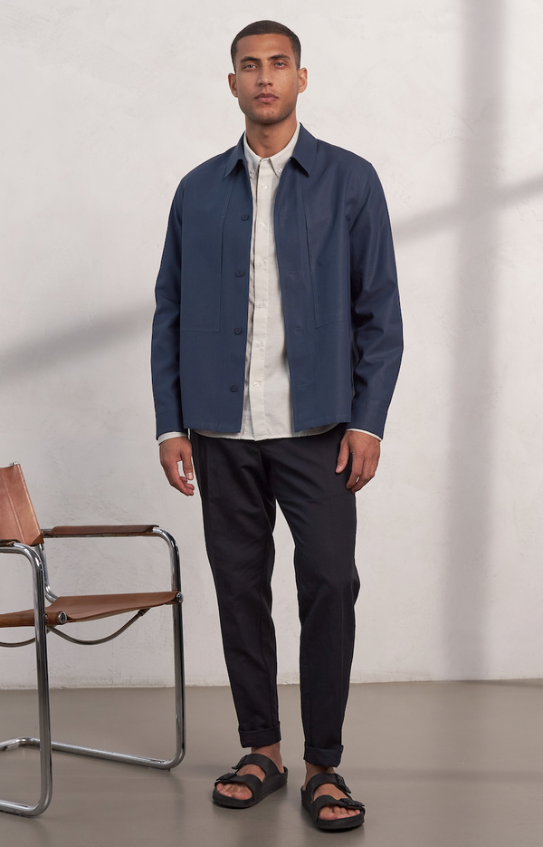 About Companions Owe Overshirt Herren dunkelblau