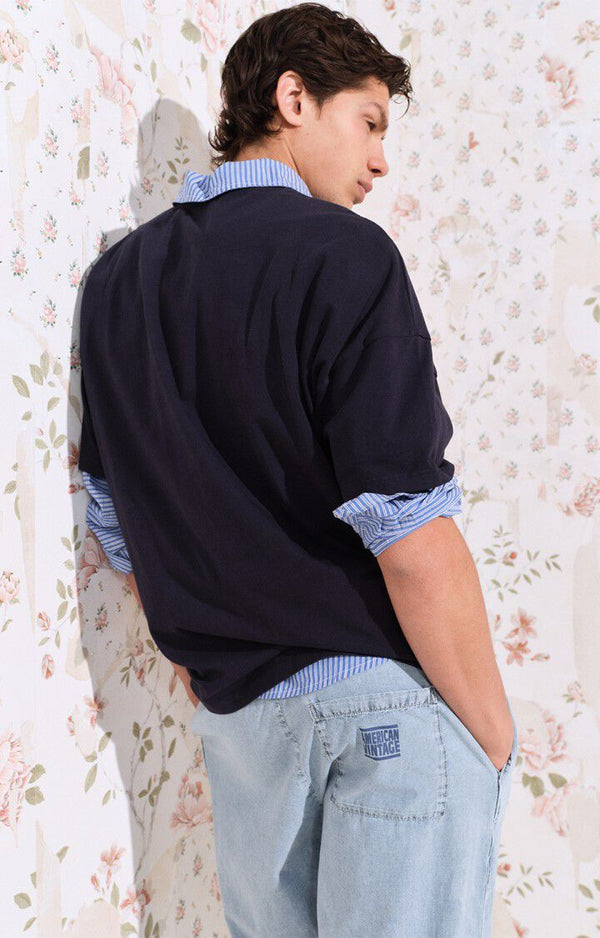 American Vintage Blue Snow Paybou Hose Herren hellblau
