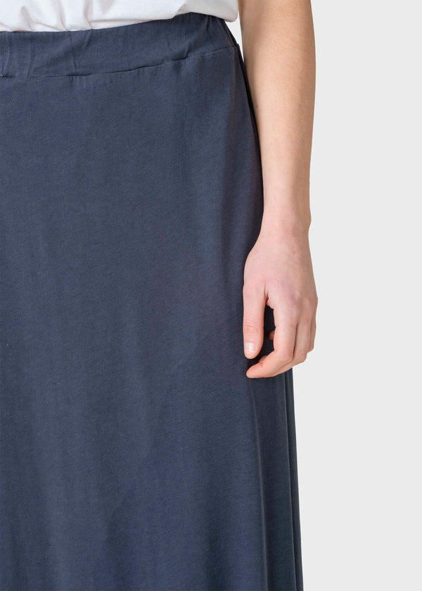 Klitmøller Nora Long Skirt Navy OCS Rock Damen blau