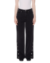 Obey Faded Black Penelope Side Snap Denim Hose Damen schwarz