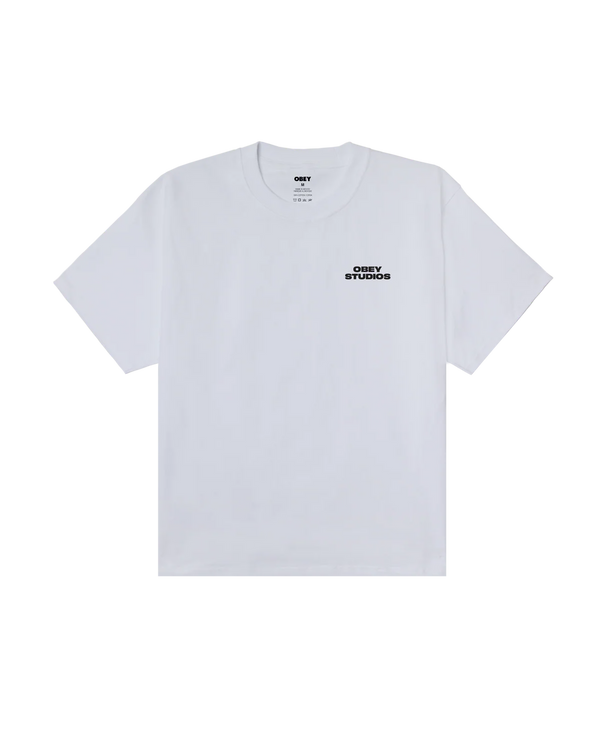 Obey Sky Face T-shirt White Herren weiss